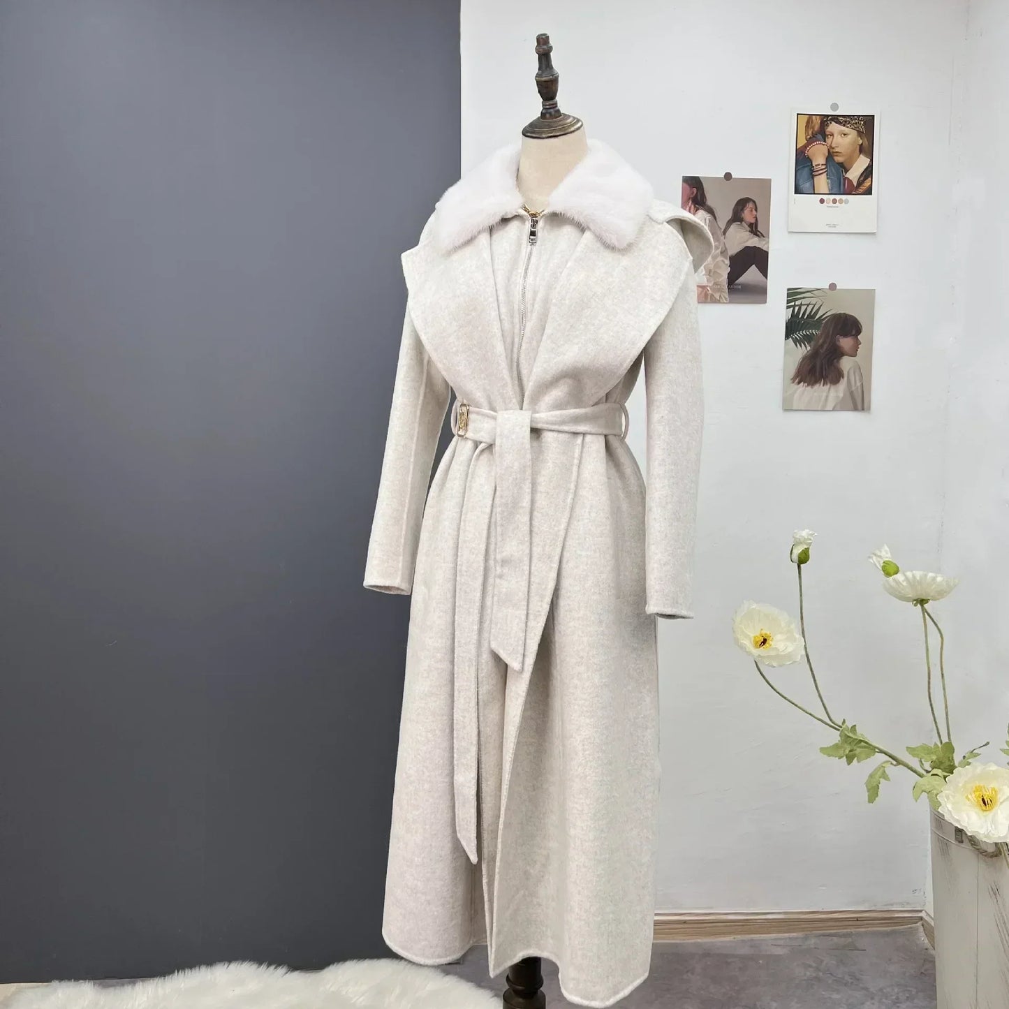 Damen Winterjacke Wehlia mit Kapuze und echtem Nerzkragen