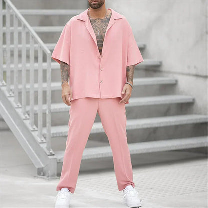 Herren Sommer Set Leicht Atmungsaktiv Modern