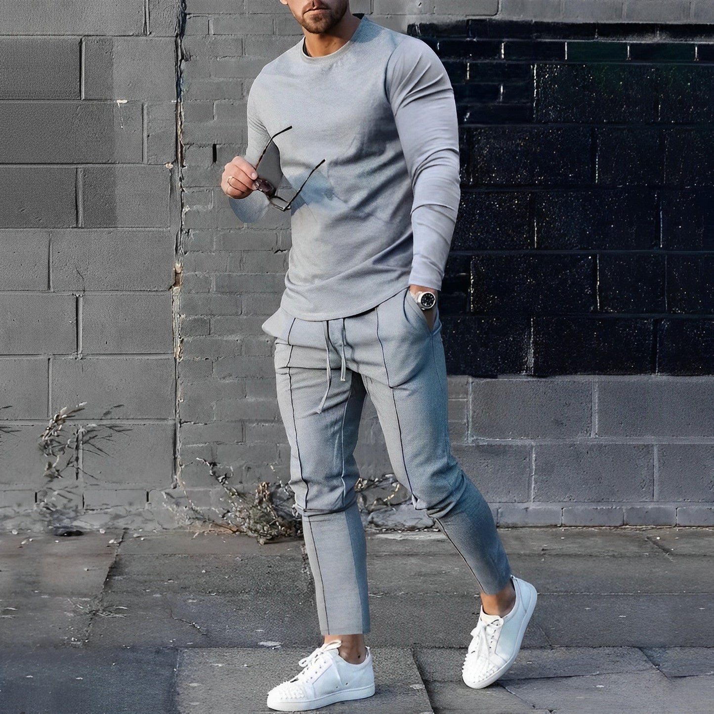 Herren Jogger Hose Sportlich Elegant Bequem