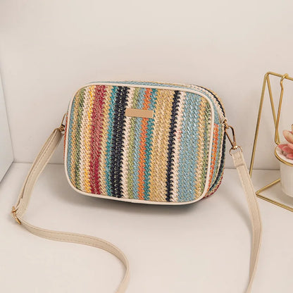 Mehrfarbige Damen-Umhängetasche Modern Elegent Sommerlich