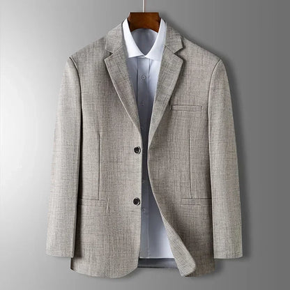 Eleganter Herren Blazer Slim Fit Blau Grau Beige - BerlinGlamour