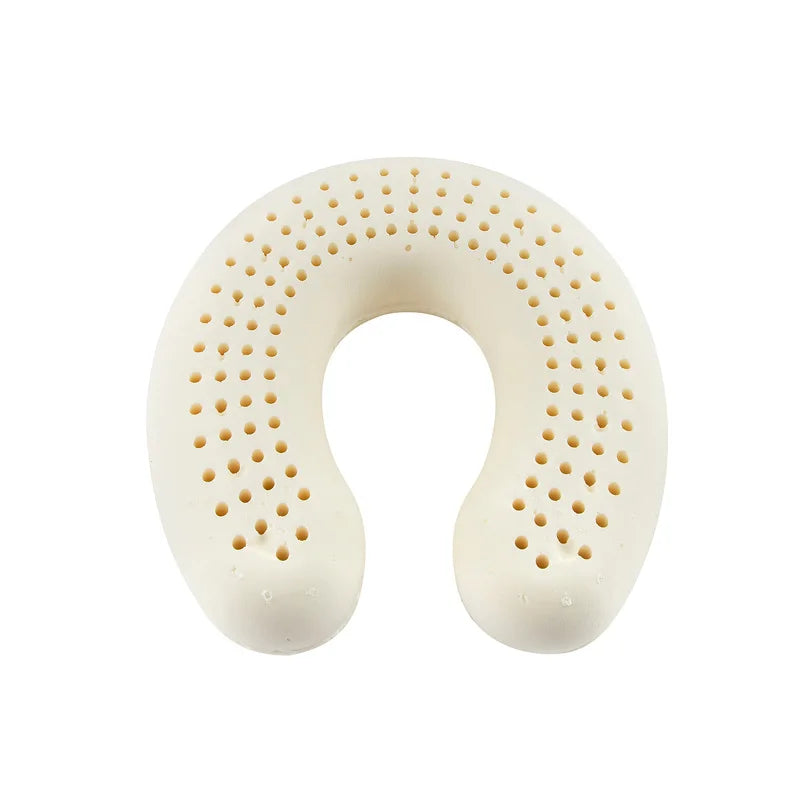 Atmungsaktives Nackenkissen Naturlatex U-förmig Ergonomisch