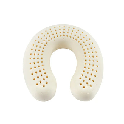Atmungsaktives Nackenkissen Naturlatex U-förmig Ergonomisch