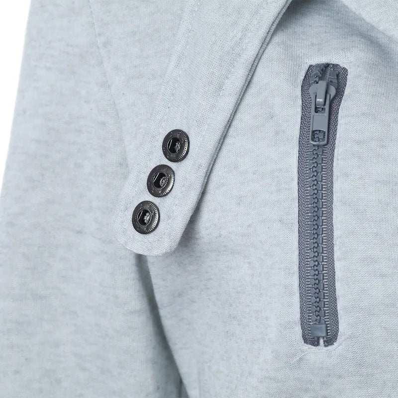 Damen Fleecepullover mit asymmetrischem Reißverschluss von BerlinGlamour