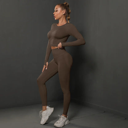 Damen Sportset Nahtlos Komfortabel Modern