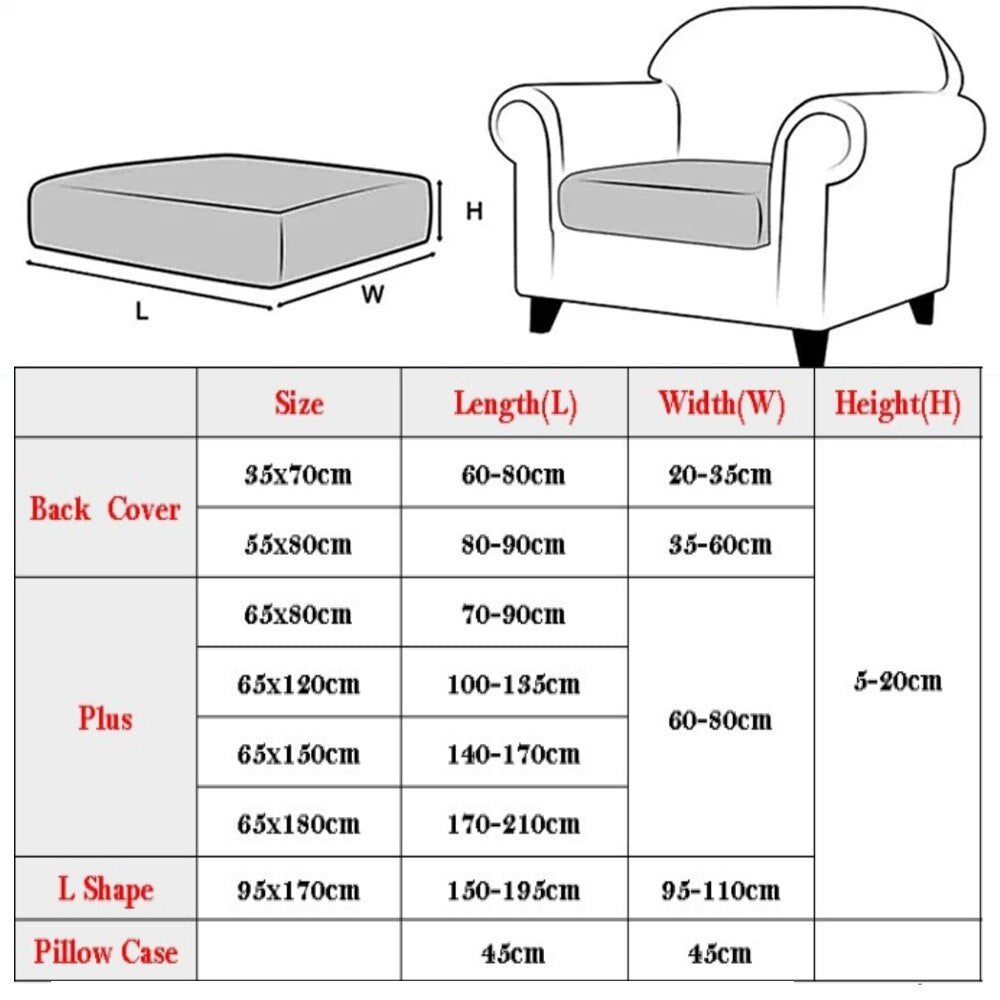 Stretch Sofa Kissenbezug Elastisch Bequem Modern