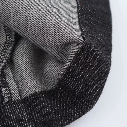 Damen Jeanskleid Langärmlig Knopfleiste Modern