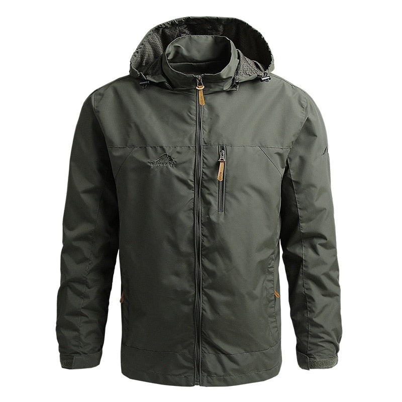 Wasserdichte Herrenjacke Outdoor Kapuze Taktikjacke