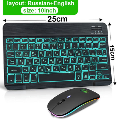 Bluetooth Tastatur Set Kabellos mit Maus