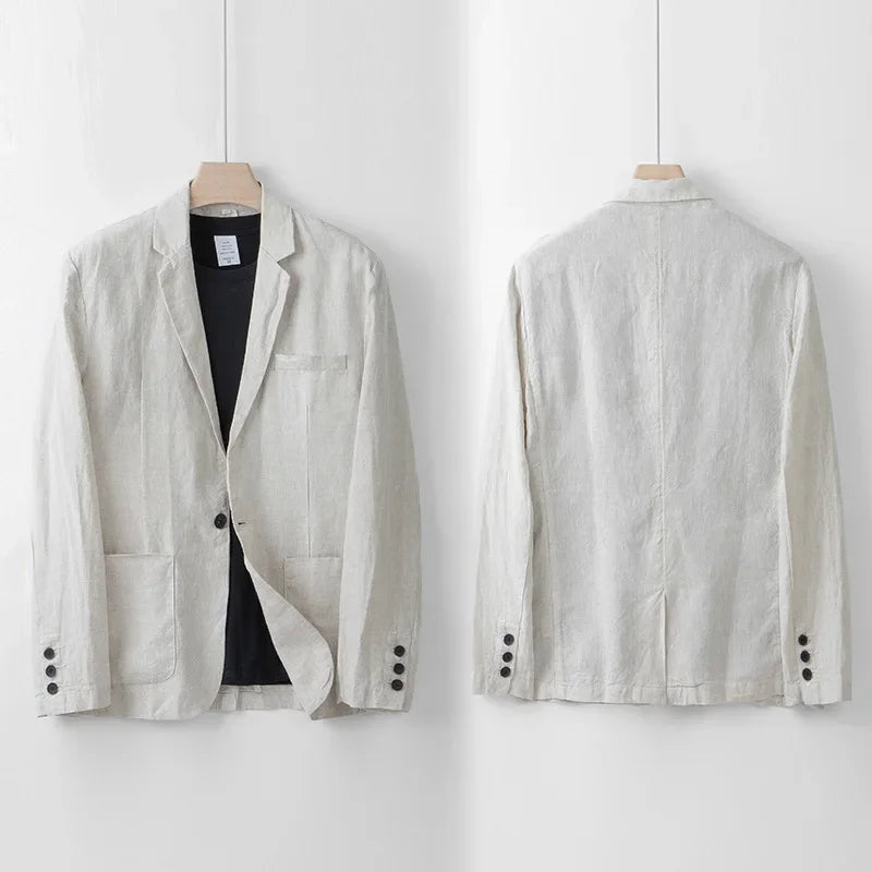 Leinenblazer Herren Leicht Sommer Modern