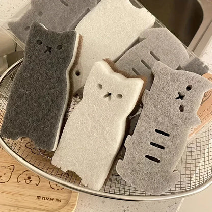 Mini Katzen Reinigungsschwamm Mehrzweck Microfaserschwamm - BerlinGlamour
