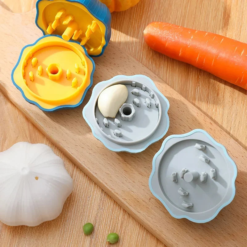 Rotierender Gemüsezerkleinerer Knoblauchpresse Edelstahl