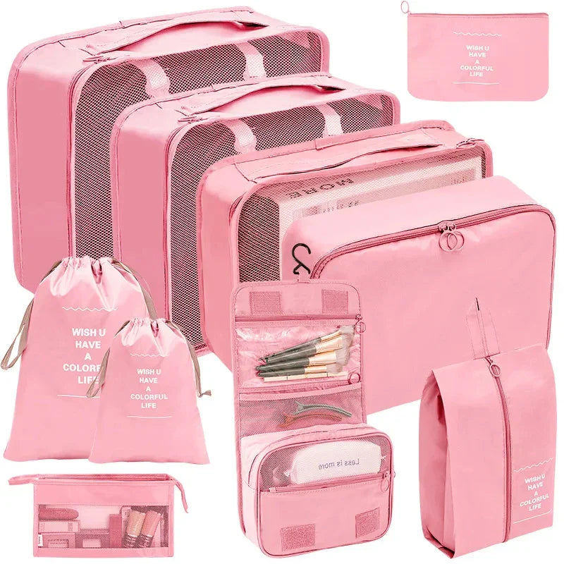 Reise-Organizer Set 7-10-teilig Faltbar Koffer-Boxen