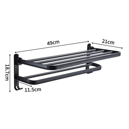 Klappbarer Handtuchhalter Aluminium Platzsparend Elegantes Design