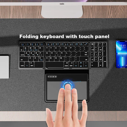 Kleine Drahtlose Tastatur mit Touchpad Faltbar