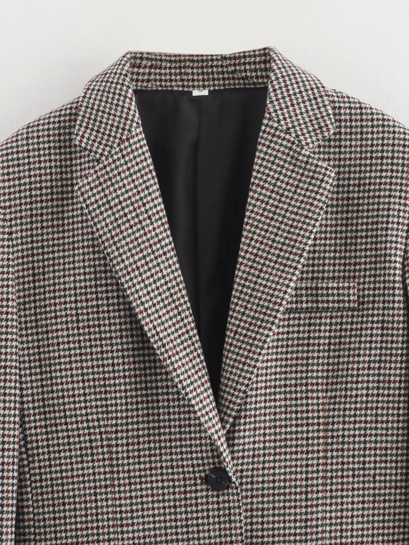 Damenblazer Kariert Oversized Klassisch