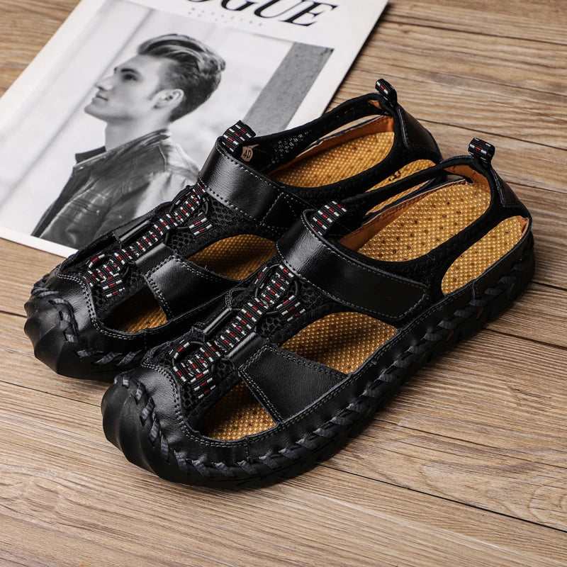 Rustikale Sandalen Damen Mesh Sommer