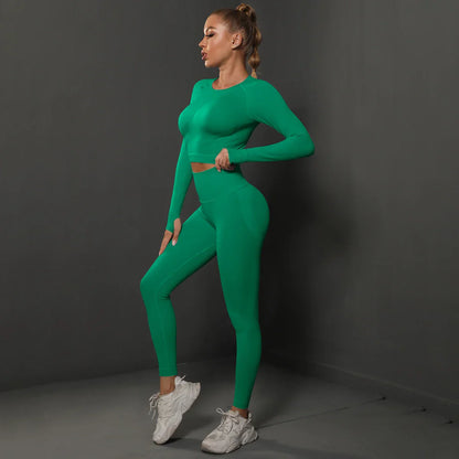 Damen Sportset Nahtlos Komfortabel Modern