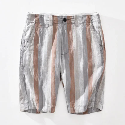 Herren Leinen-Shorts Bequem Leicht Sommer