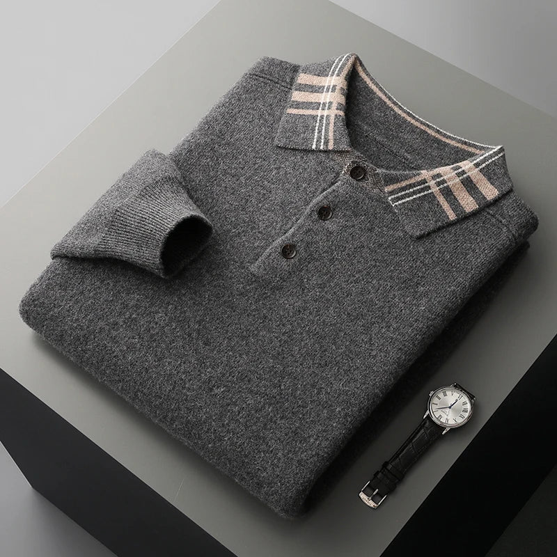 Herren Strickpullover Klassisch Winter Warm