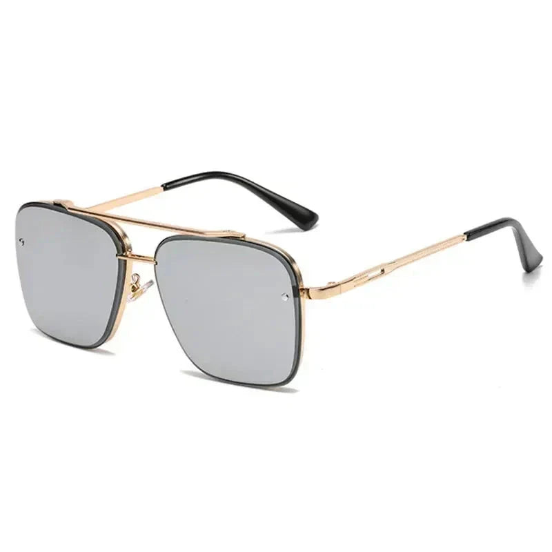 Herren Sonnenbrille Pilotenstil Quadratisch Trendy