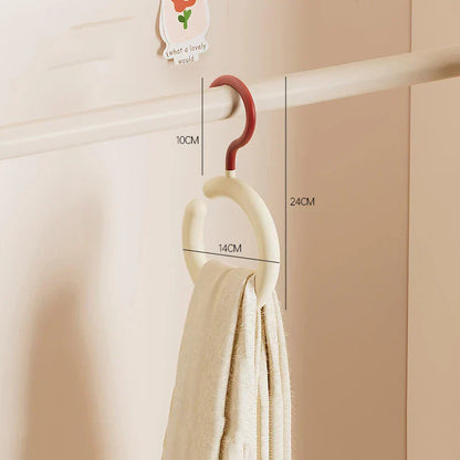 Kleiderhänger 2-teilig Drehbar Schrank Organizer Rot - BerlinGlamour