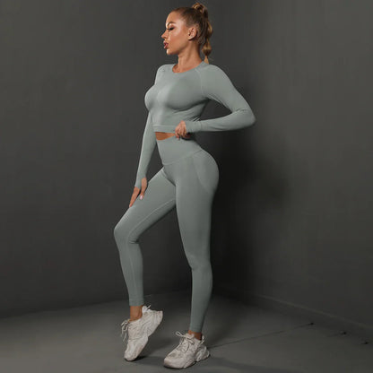 Damen Sportset Nahtlos Komfortabel Modern