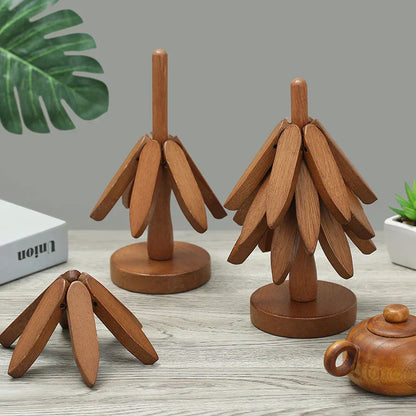 Holz Untersetzer Set Hitzebeständig für Tische
