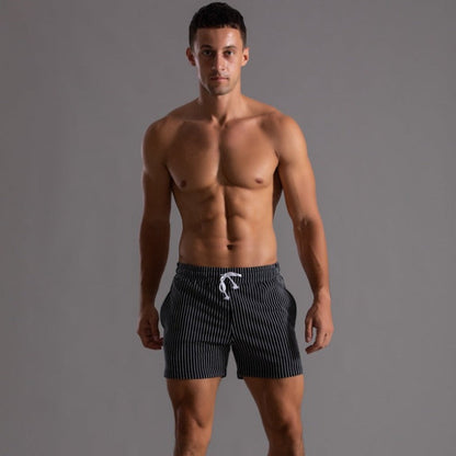 Herren Shorts Gestreift Sommer Stilvoll