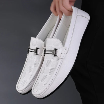 Leder Loafer Schuhe Herren Italienisch Echtleder