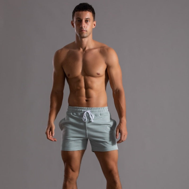 Herren Shorts Gestreift Sommer Modern