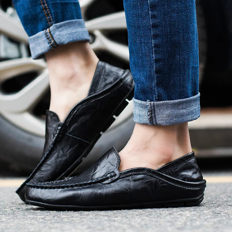 Italienische Lederloafer für Herren Echtleder Qualität