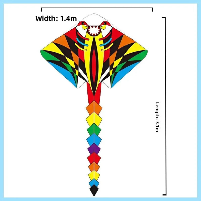 Bunter Drachen Longtail Regenbogen Outdoor Spielzeug