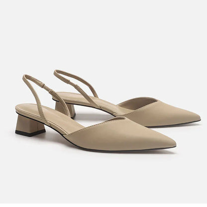 Izara Slingback Schuhe Spitz Absatz