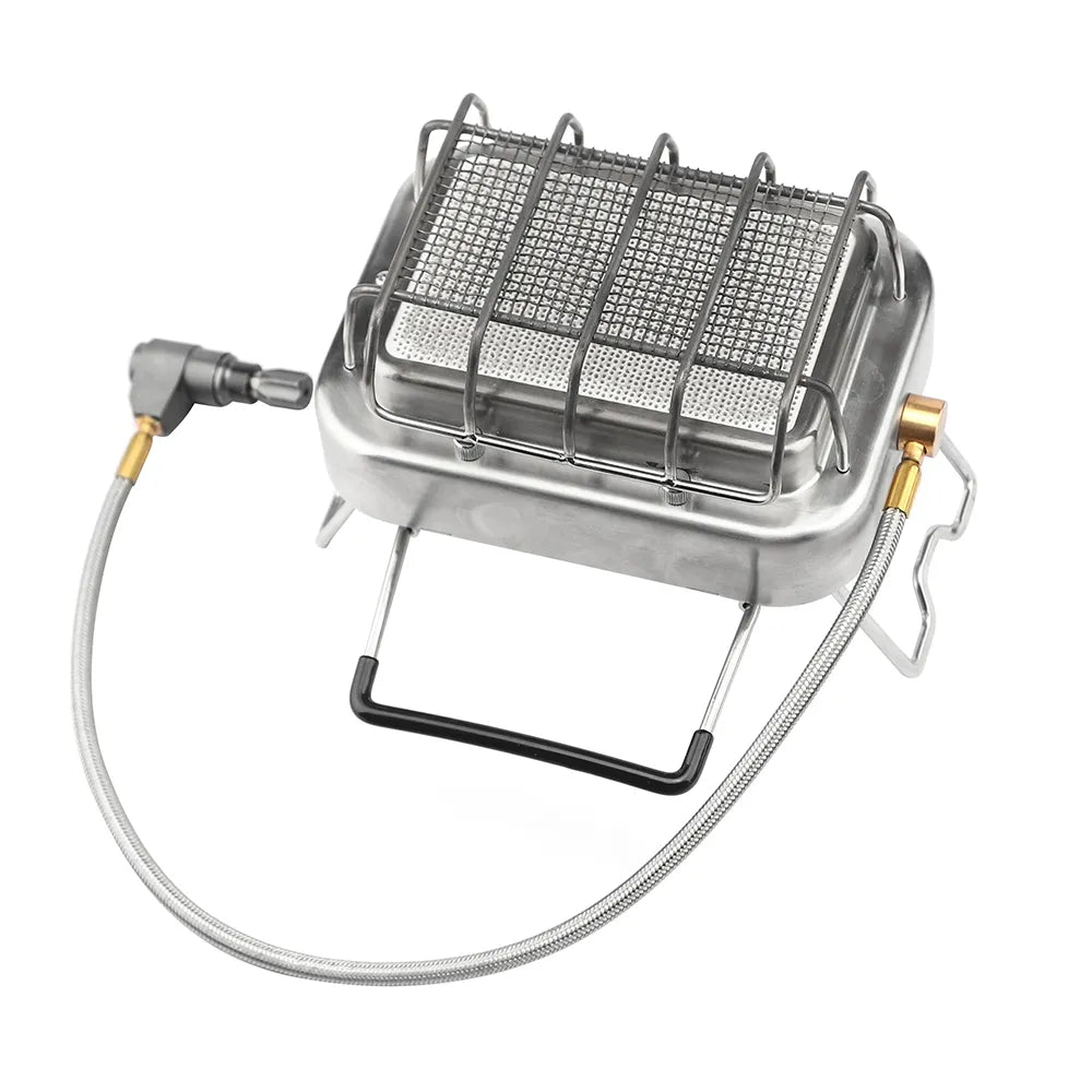Tragbarer Gas Campingkocher Portable Grill Funktion - BerlinGlamour