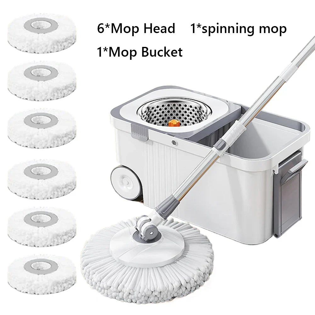 Mikrofaser Mop Turbo Clean Trockenmop Easy Reinigung - BerlinGlamour