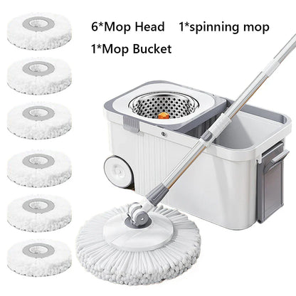 Mikrofaser Mop Turbo Clean Trockenmop Easy Reinigung - BerlinGlamour