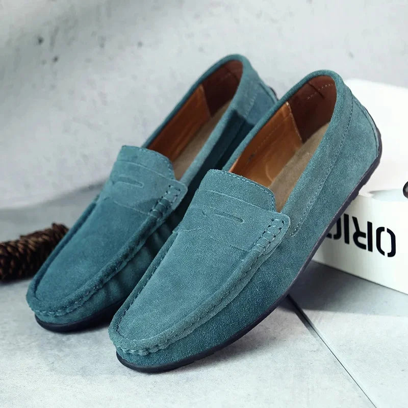 Herren Slip-On Loafers Braun Frühling Schuhe