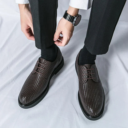 Herren Lederschuhe Oxfords Schwarz Elegannt