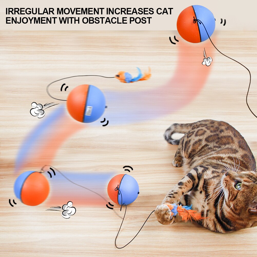Interaktives Katzenspielzeug Automatischer Laufender Ball