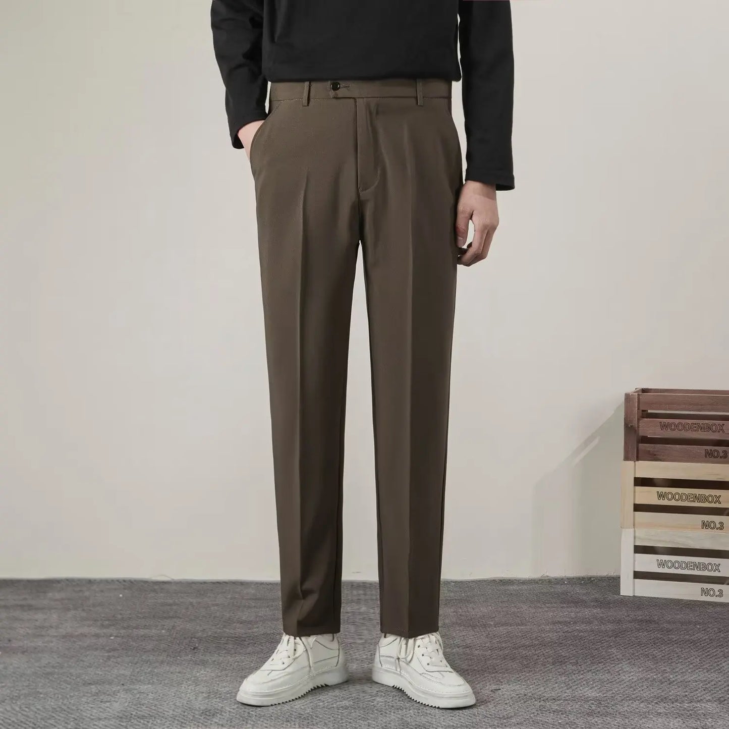 Herrenhosen Bürohosen Formal Elegant Slimfit