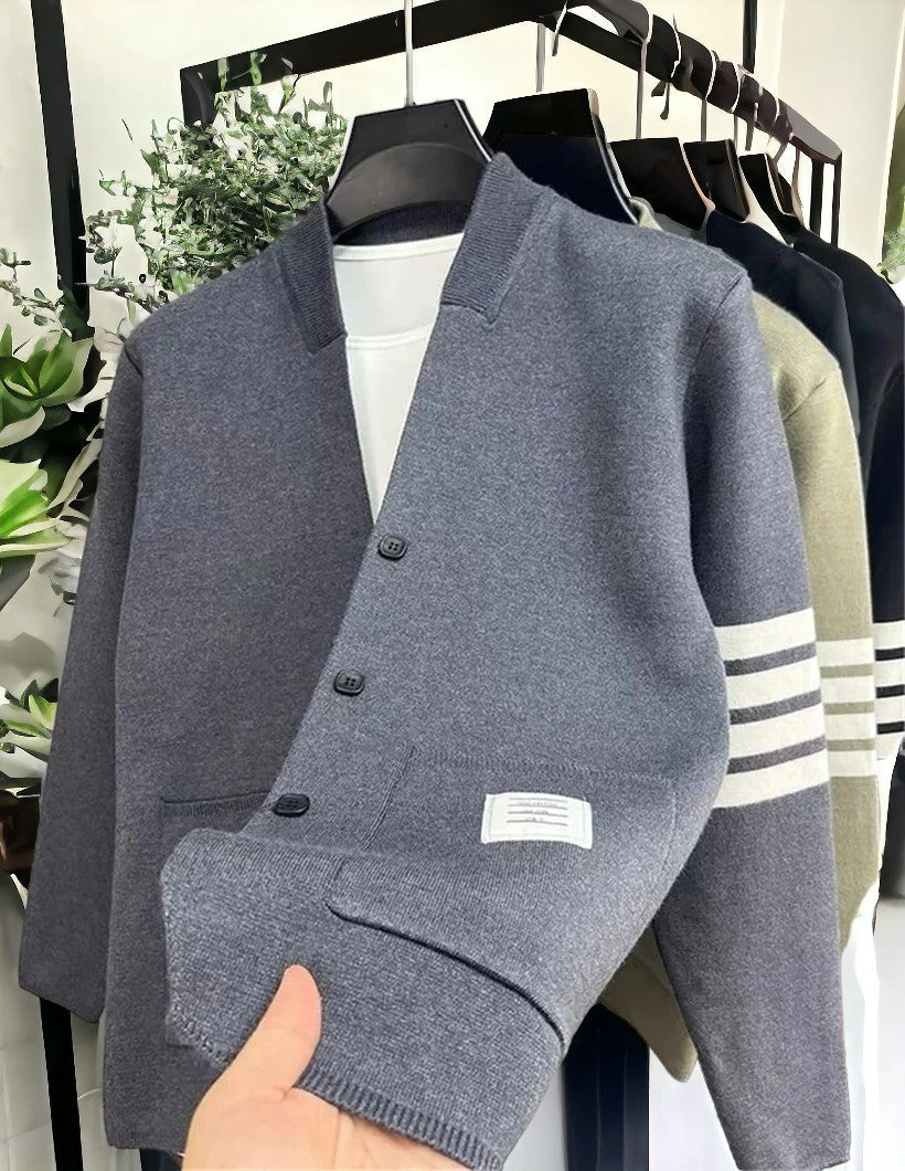 Baumwoll Strickjacke Damen Warm Übergröße