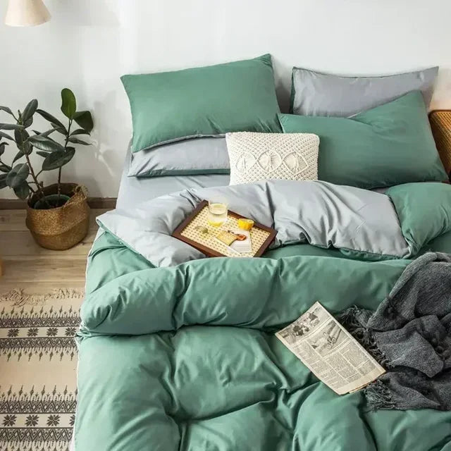 DuoDream Bettdecke - Stylische Wendebettwäsche Komfortabel Modern