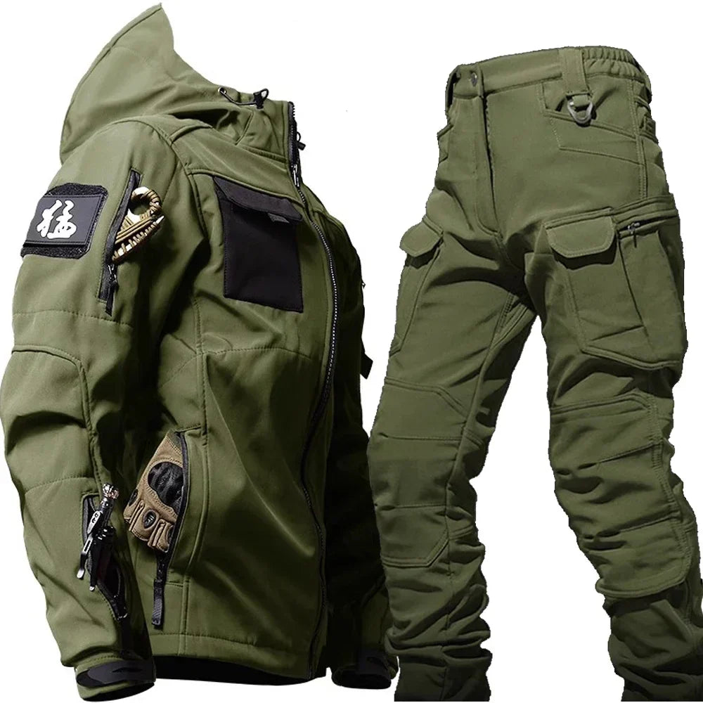 Wasserdichter Thermoanzug Herren Warm Mehrere Taschen