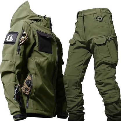 Wasserdichter Thermoanzug Herren Warm Mehrere Taschen