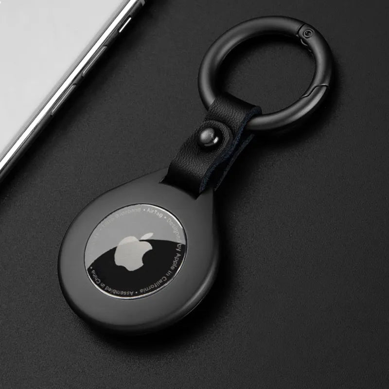 Apple Airtags Schutzhülle Leder Edelstahl Haltbar - BerlinGlamour