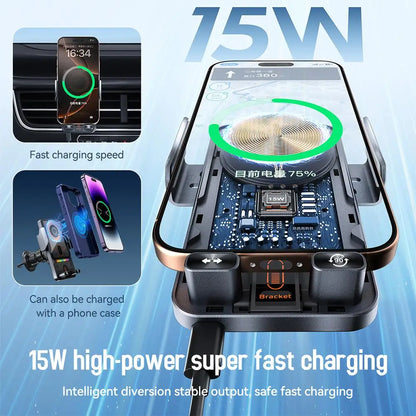 Wireless Auto-Ladestation Kfz-Telefonhalter Mit Klemme