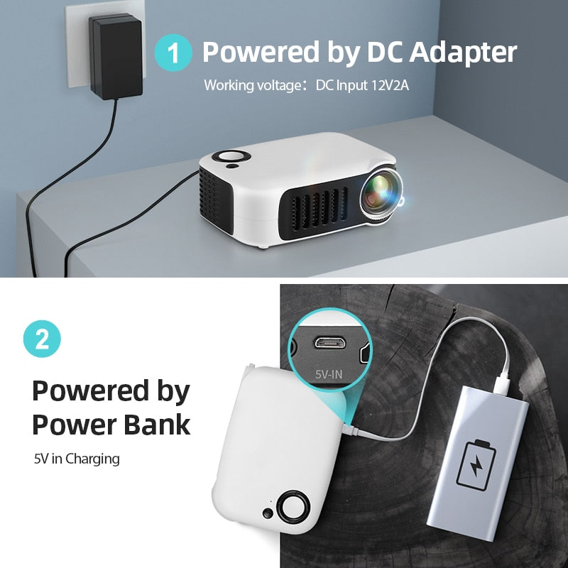 Heimkino Projektor Mini HD Beamer für Zuhause