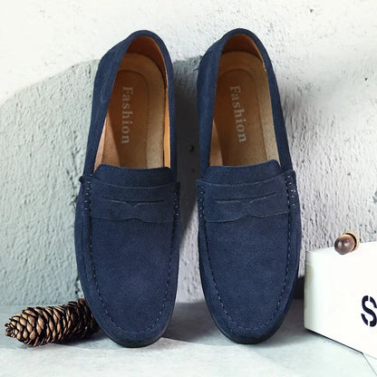 Herren Slip-On Loafers Braun Frühling Schuhe - BerlinGlamour