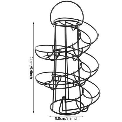 Eirolle Aufbewahrungsregal Edelstahl Spiral
